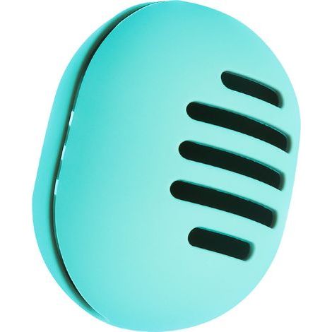 Caja de almacenamiento de plástico para borlas de polvos, esponjas de maquillaje y soporte para borlas de polvos (verde) (1/5)