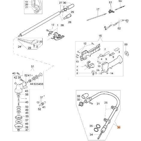 TRANSMISIÓN FLEXIBLE COMPLETA CON FUNDA DE GOMA Y LÁMINA FLEXIBLE ORIGINAL EMAK 62040048R