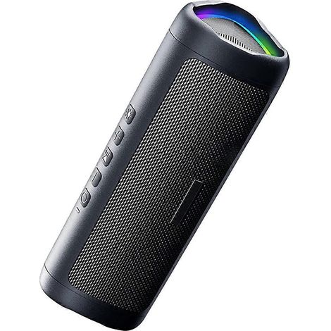 Enceinte Bluetooth 5.3 TWS étanche IPX5 RGB sans fil-- (1/5)
