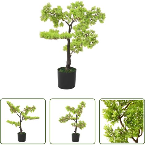 Zypresse - Künstlicher Bonsai Zypresse mit Topf 60 cm Grün (1/5)