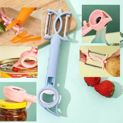 BelleRise – 7-in-1 Multifunktions-Obst- und Gemüseschäler, Flaschen-, Dosen- und Glasöffner, ein 7-in-1 Küchengerät. (1/5)