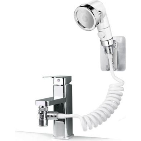 Ensemble de pommeau de douche pour lavabo, pommeau de douche de salle de bain adapté au lavage des cheveux ou au nettoyage des animaux de compagnie