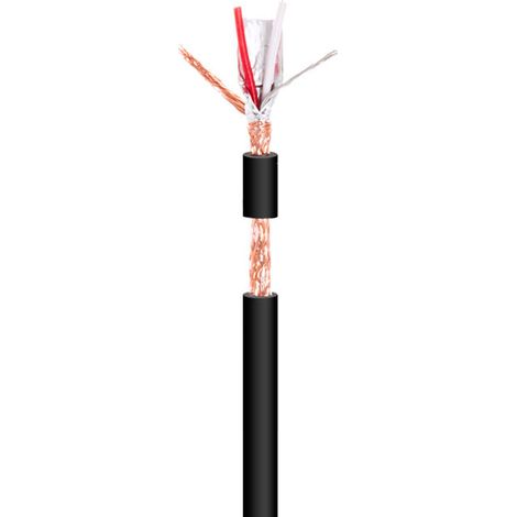 Câble audio pour microphone 2x0,35mm noir (100m) Wir9031 (1/2)