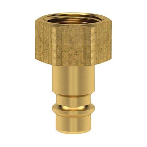 Plug Mamelon per accoppiamento NW 7,2 mm. Ottone. Serie ES. Femmina G1/4 Lüdecke