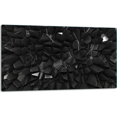 Tagliere della lastra di vetro 52x30 nero (1/5)