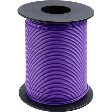 Donau Elektronik 125-S50-6 Fil de câblage 1 x 0.25 mm² violet 50 m (1/2)