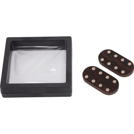 Pousseur Magnétique en Bois d'Ébène Anti-Stress Adulte - Jouet Sensoriel pour Autisme et TDAH - Modèle Tournesol (1/5)