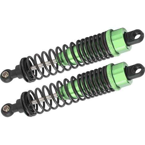 Amortisseur métallique 100mm ressort pour TRAXXAS SLASH 2WD, suspension RC voiture télécommandée vert (1/5)
