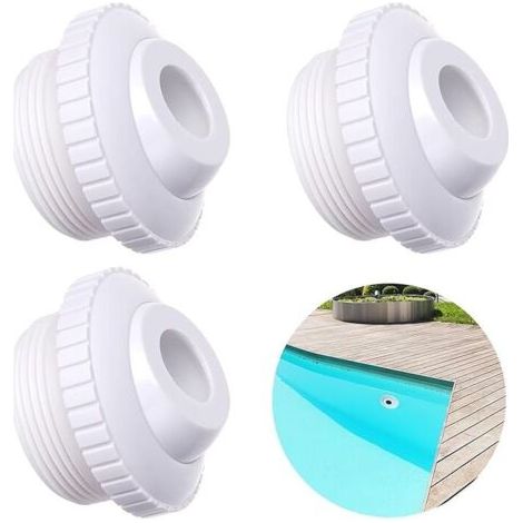 Lot de 3 buses de jet pour piscine - 3/4" - Avec filetage Mip 1-1/2" - Accessoires de piscine pour le nettoyage (1/5)