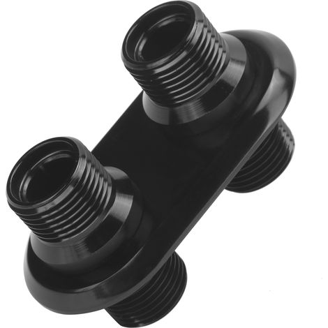 Interfaz de mamparo para aire acondicionado de coche de 2 puertos, repuesto universal para Ford, color negro. (1/5)