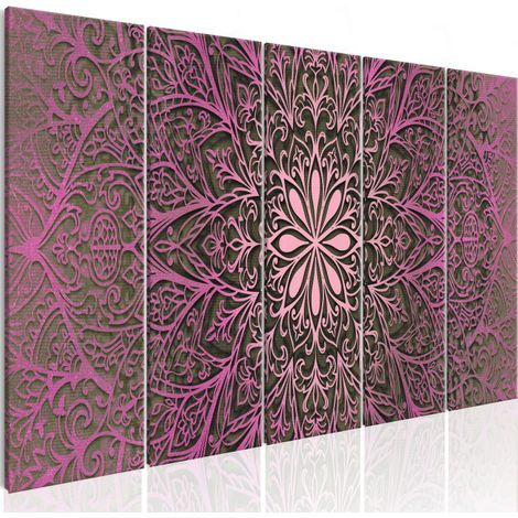 Tableau Imprimé "Pink Mandala" 80 x 200 cm (1/2)