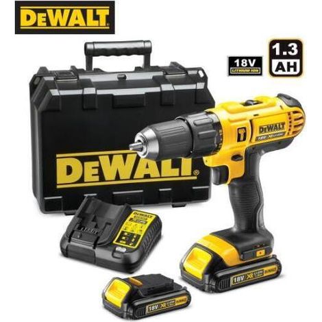 Trapano avvitatore a batteria c/percussione 18V Litio c/batteria di riserva in valigetta DeWalt - DCD776C2