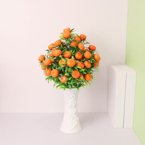 Fruit Artificiel - Bouquet de Fruits Orange en LDPE - Décoration Intérieure pour Cuisine Salon Salle à Manger Jardin - 3 Pièces (1/5)