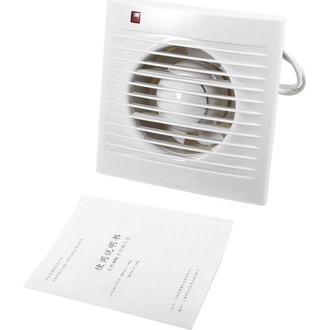 Ventilateur d'extraction mural pour salle de bain, cuisine, toilettes, 4", 220V (1/5)