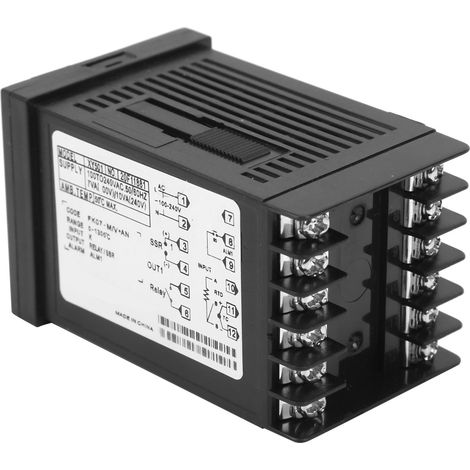 Régulateur de température électronique intelligent PID XY501 à boîtier court avec relais de chauffage et de refroidissement 240 V CA (1/4)