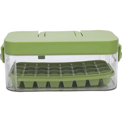 Bac à Glaçons en Silicone, Moule Glace Flexible avec Couvercle pour un (1/5)