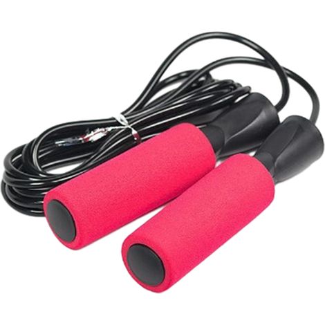 Corde à sauter Basics Standard, réglable et anti-nœuds, avec fil d'acier, pour hommes et femmes. (1/5)