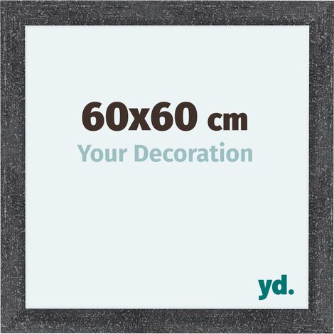 yd. - Cadre photo 60x60 - Gris Patine - MDF - Como (1/5)