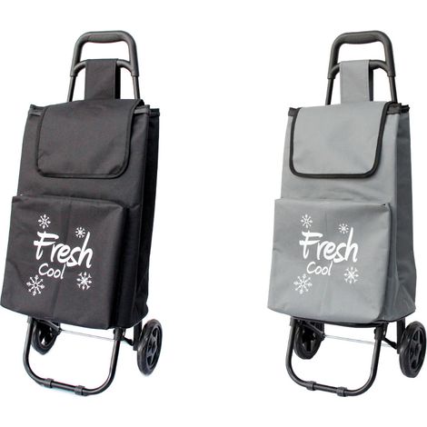 Carrello Spesa Termico Con Ruote Trolley Portaspesa Con Manico Alfredo, misuraCarrellocoloreNero