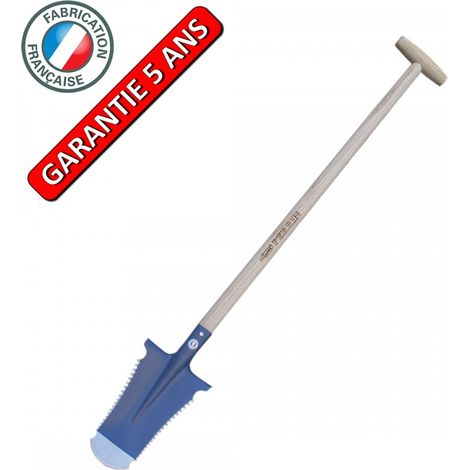 Pala Caiman de 29 cm – mango de muleta – cortador de raíces OUTILS PERRIN
