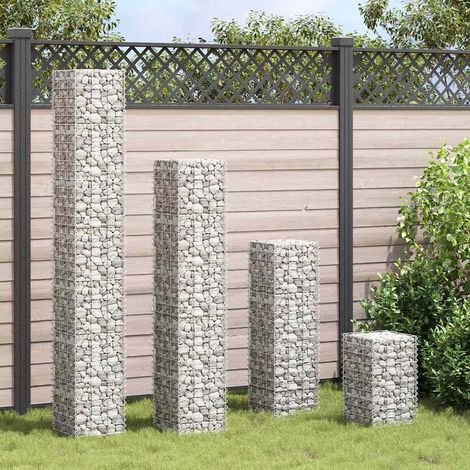 4 pcs Lits surélevés,Jardinière en gabion 30x30x50/100/150/200 cm Fer CFW22342 (1/5)