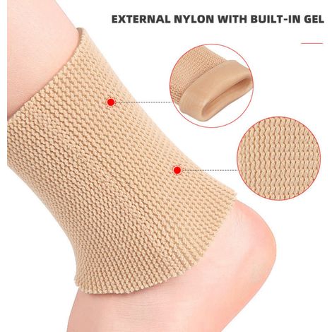 Paire de manchons de compression pour le soutien des chevilles, du tendon d'Achille et de la fasciite plantaire, chaussettes de sport (1/5)