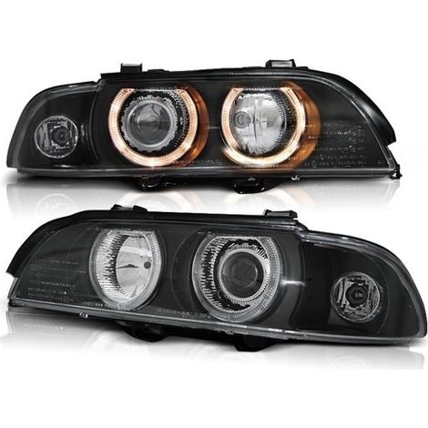 Scheinwerfer Xenon BMW E39 09 95-06 03 ANGEL EYES D2S/H7 SCHWARZ