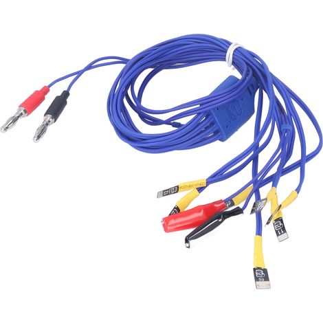 Lot de 8 câbles de test d'alimentation mobile pour outils de déverrouillage IP iPhone 6G à 13, connecteur professionnel. (1/5)
