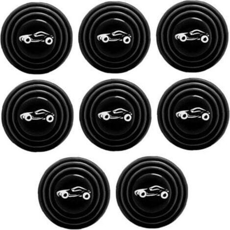 Tampons anti-bruit pour portes de voiture – Lot de 8 joints autocollants universels en caoutchouc souple, sans silicone (1/4)