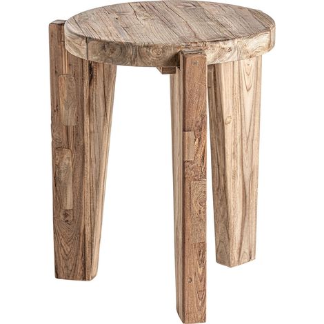 Table d'Appoint Lux en Teka Naturelle - Bois teka aux nuances naturelles et chaleureuses (1/3)