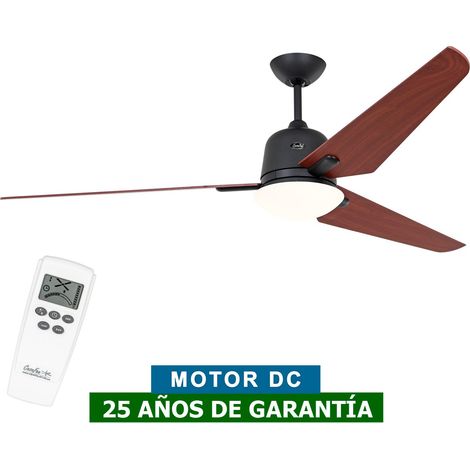 ECO AVIATOS 162, Ventilatore con Luce, CasaFan - Corpo: Grigio Scuro - Colore Pale: Ciliegio (1/5)