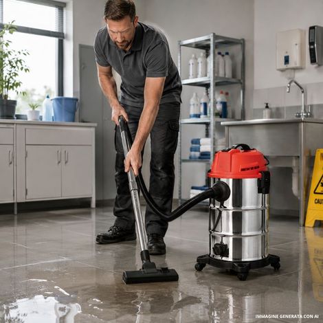Bidone aspiratutto professionale San Marco da 1600 watt (1/4)