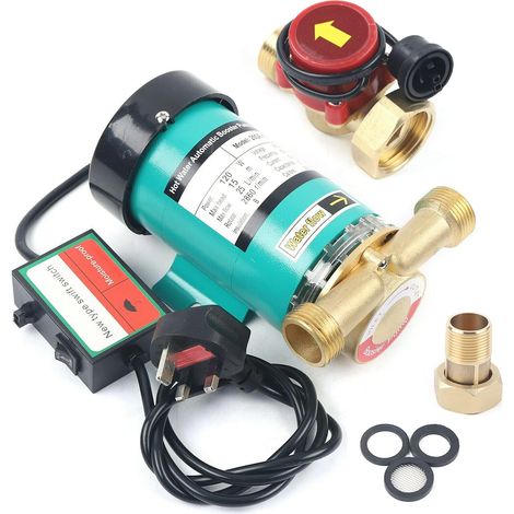 Automatic Electronic Booster Pump 120W Hot and Cold Water Pressure Booster Pump for Home Garden Shower Irrigation Washing Machine