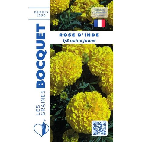 Rose d'Inde demi naine jaune - 1,5g