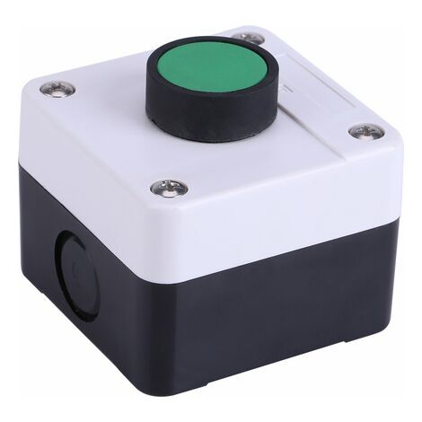 Bouton de déverrouillage de portail, résistant aux intempéries, vert, boîte de commande à bouton poussoir pour ouvre-portail (1/5)