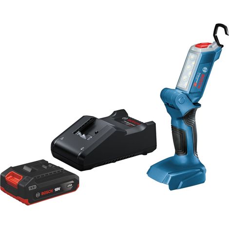 Bosch GLI 18V-300 Professional Akku Bauleuchte 18 V 300 lm + 1x Akku 2,0 Ah + Ladegerät (1/5)