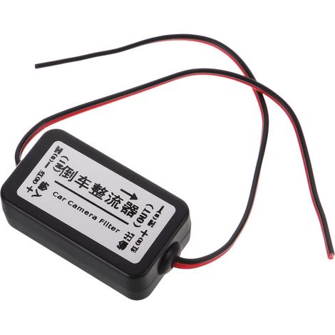 Redresseur de Caméra de Recul pour Voiture Noir Installation Facile et Design Compact en Plastique et Cuivre, Filtre pour Caméra de Voiture sans Fil (1/5)