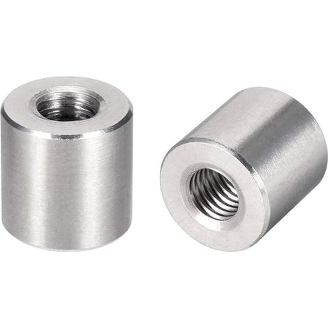 SHINING HOUSE Écrou Accouplement Couplage Manchon Filet M10x20mm Hauteur Rond Connecteur Goujon Acier Inox 304 Paquet de 5 (1/3)