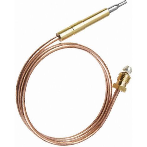 Compatible avec les thermocouples à tube en cuivre de 60 cm, avec filetage M9x1, pour la protection contre l'extinction de flamme dans les cuisinières à gaz et les raccords de vannes de chaudière. (1/5)