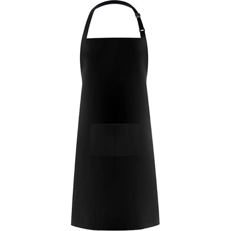 Lot de 2 tabliers de cuisine imperméables avec ceinture et 2 poches (blanc) (1/3)