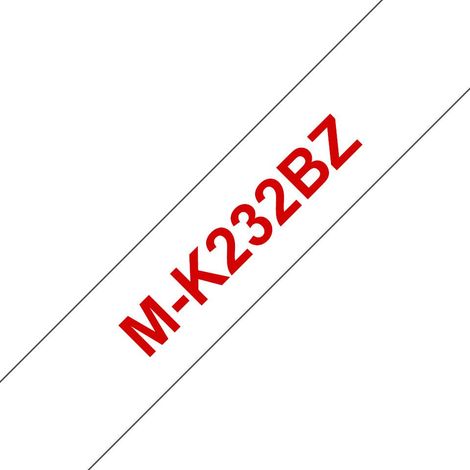 Brother NASTRO ROSSO SU BIANCO 12MM TIPO M (1/2)
