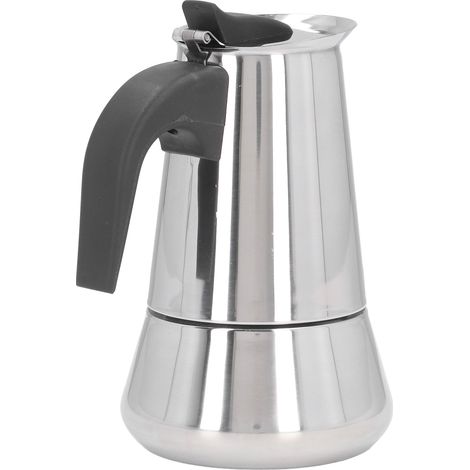 Cafetière Italienne 4 Tasses 400ml en Acier Inoxydable - Grande Capacité pour Maison