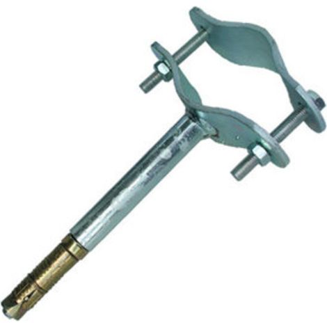 STAFFA CON TASSELLO TUBO ANTENNA 100 MM MURO FIG.4- 1,0 pz