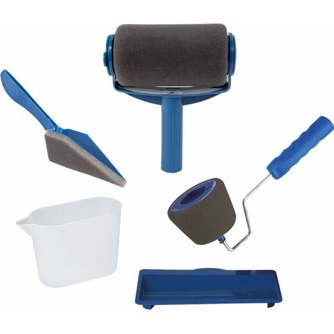 Paint Runner Pro di The Renovator - Kit di decorazione e set di tamponi per pittura per pareti e soffitti (1/4)