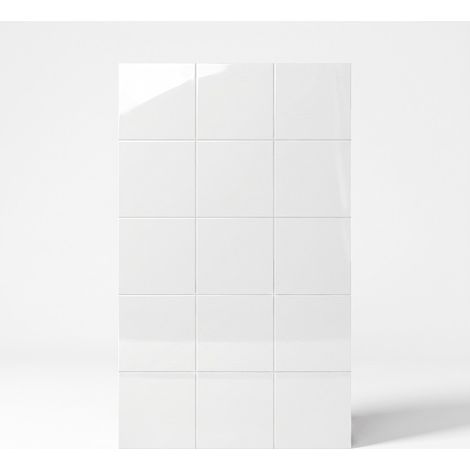 Carrelage Mur Ceramic Connection White Brillante 20x20 cm