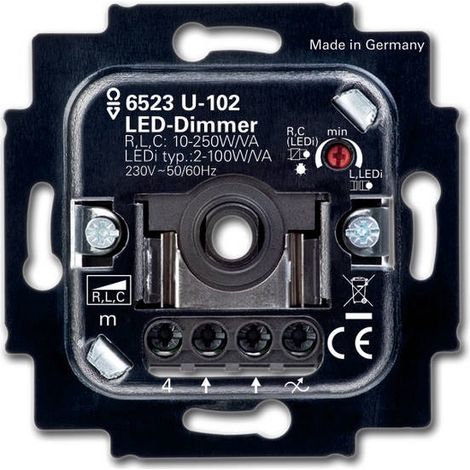 Busch-Jaeger 6523U-102 interruptor giratorio negro 2-100W (1/3)