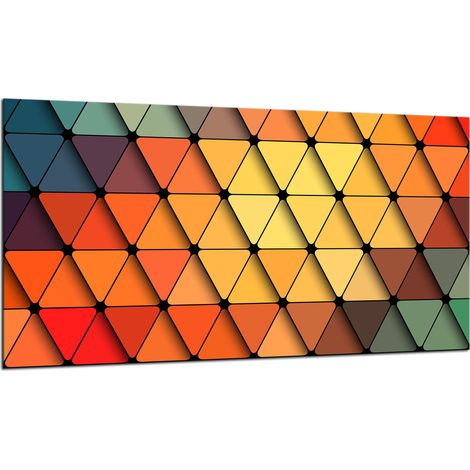 Glas-Schutzplatte für Herd 90x52 Mosaik (1/5)