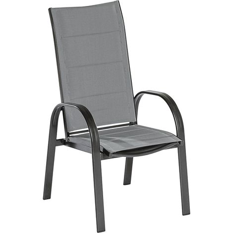 Marini Sessel 2er Set Aluminium/Textil