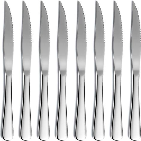 Couteau à couteau à steak de haute qualité ensemble coupés de couverts occidentaux 8 pièces (1/5)