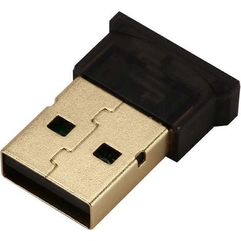 Adaptateur USB 2.0 sans fil avec émetteur et récepteur double mode pour ordinateur portable et de bureau, souris sans fil-2.20X1.60X0.60CM-Black (1/3)